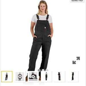 WOMEN'S WORK OVERALL - LOOSE FIT - CANVAS - RUGGED FLEX® - carhartt size M